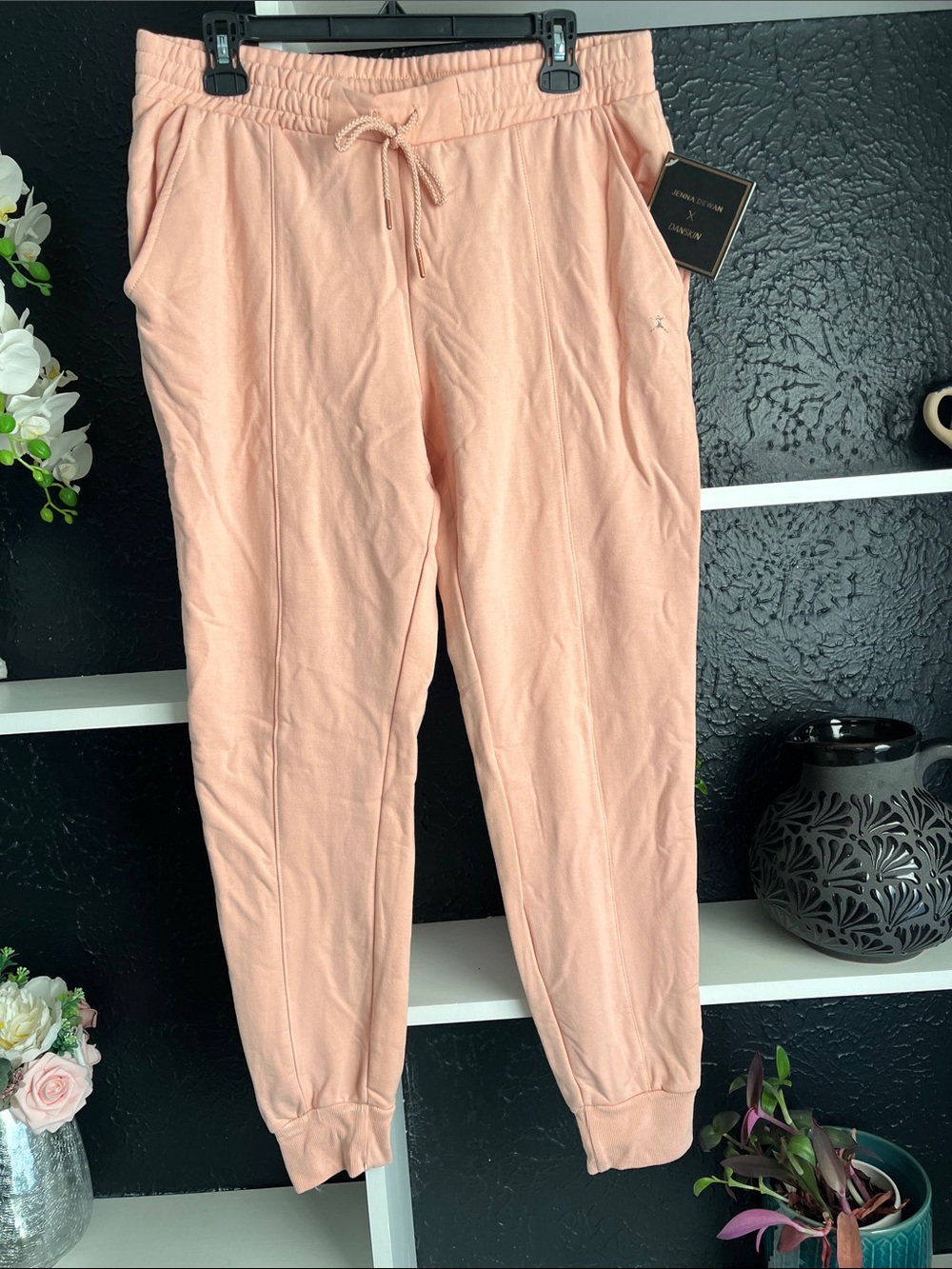 Danskin Peach Drawstring Jogger Track Pants